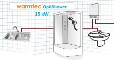 OUTLET: Warmtec OptiShower 15kW 400V