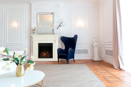 OUTLET: Dimplex Beethoven 23" XHD z efektem Optiflame - antyczny beż