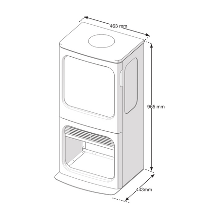 Dimplex Mapleton 100 wkład Dimplex z efektem Optimyst