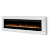 Dimplex Prism 74" ECO LED z efektem Optiflame - ścienny, rama biała