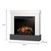 Warmtec Diro wkład Dimplex 28" XHD Optiflame - biały, łupek scivaro