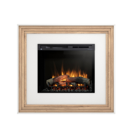 Warmtec Katra wkład Dimplex 28" XHD OptiFlame LED - biały mat, jasny dąb