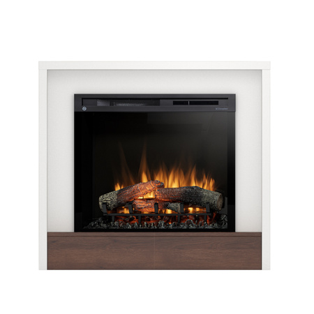 Warmtec Klar wkład Dimplex 28" XHD Optiflame - biały mat, ciemny dąb