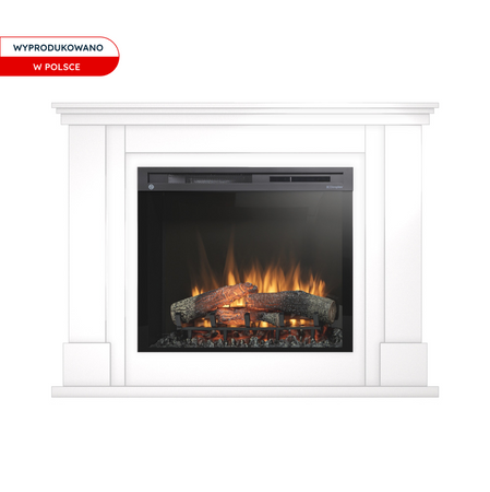 Warmtec Luena wkład Dimplex 28 XHD Optiflame - biały połysk, lakierowany
