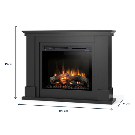 Warmtec Luena wkład Dimplex 28" XHD Optiflame - czarny