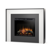 OUTLET: Warmtec Zuni wkład Dimplex 28" XHD Optiflame - czarny, biały śmietankowy połysk