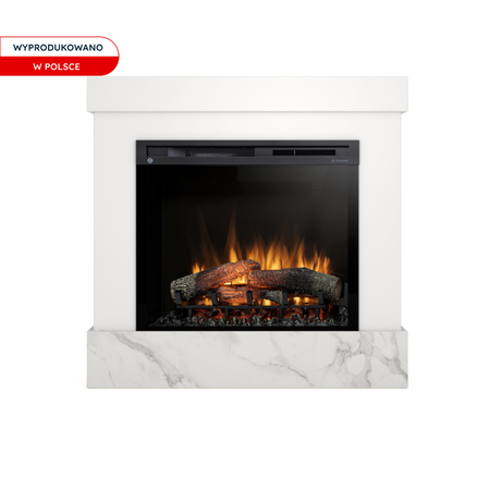 Warmtec Diro wkład Dimplex 28" XHD Optiflame - biały, marmur crystal