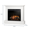 Warmtec Jukon wkład Dimplex 28" XHD Optiflame - biały mat