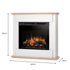 Warmtec Fonte wkład Dimplex 28" XHD Optiflame - biały, dąb sonoma.