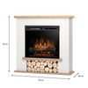 Warmtec Tula wkład Dimplex 23" XHD Optiflame - biały mat, jasny dąb