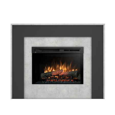 Warmtec Zuni wkład Dimplex 26" XHD Optiflame - beton, czarny