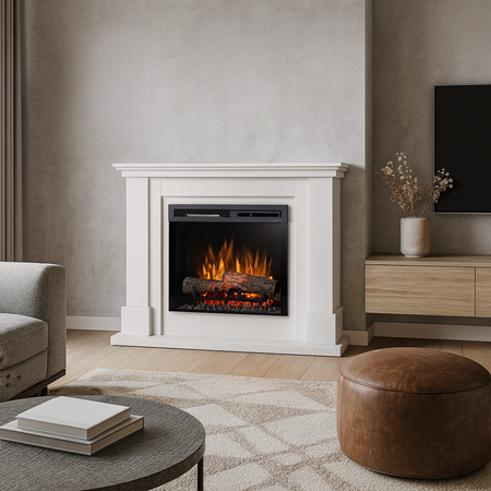 Warmtec Luena wkład Dimplex 23" XHD Optiflame - biały mat, lakierowany