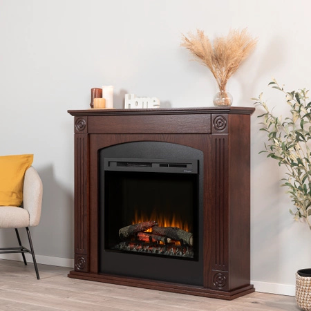 Warmtec Atrato wkład Dimplex 28" XHD Optiflame - fornir dąb brązowy