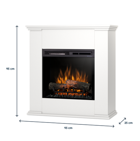 Warmtec Kelia wkład Dimplex 23" XHD Optiflame - biały