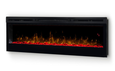 Dimplex Prism 50" ECO LED z efektem Optiflame - ścienny, rama orzech