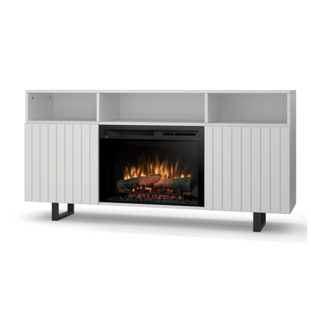 Warmtec Trivel wkład Dimplex 26" XHD Optiflame - biały mat laminat/ lakier