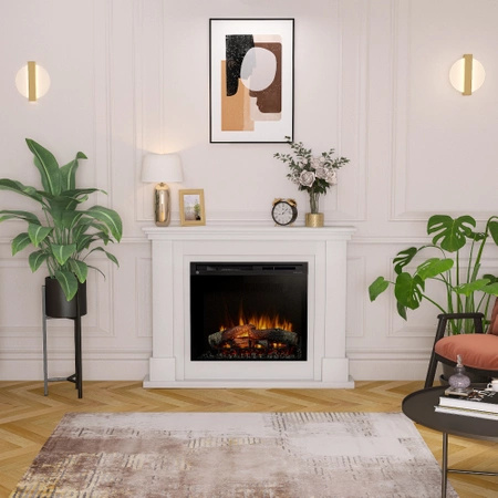 Warmtec Luena wkład Dimplex 28 XHD Optiflame - biały mat, lakierowany