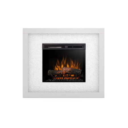 Warmtec Litos wkład Dimplex 23" XHD Optiflame - biały, fornir kamienny Crystal White