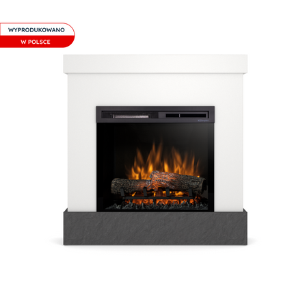 Warmtec Diro wkład Dimplex 23" XHD Optiflame - biały, łupek scivaro