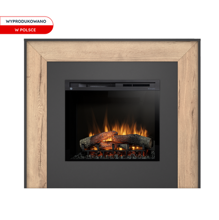 Warmtec Zuni wkład Dimplex 28" XHD Optiflame - czarny, jasny dąb