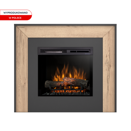 Warmtec Zuni wkład Dimplex 23" XHD Optiflame - czarny, jasny dąb