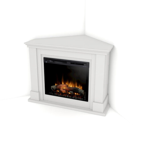 Warmtec Luena narożny wkład Dimplex 28 XHD Optiflame - biały mat