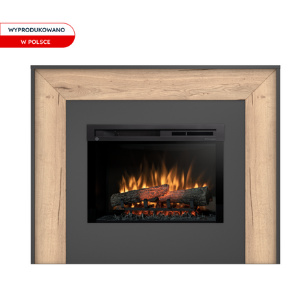 Warmtec Zuni wkład Dimplex 26" XHD Optiflame - czarny, jasny dąb