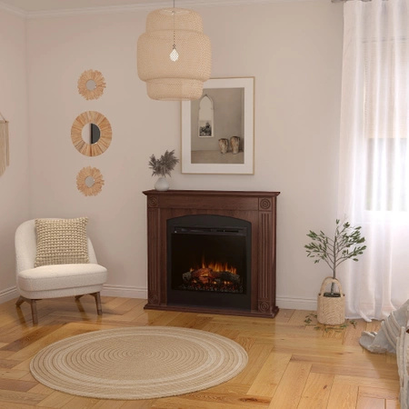 Warmtec Atrato wkład Dimplex 28" XHD Optiflame - fornir dąb brązowy