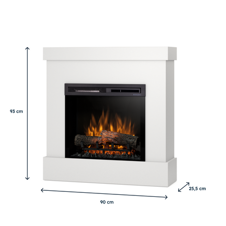 Warmtec Diro wkład Dimplex 23" XHD Optiflame - biały