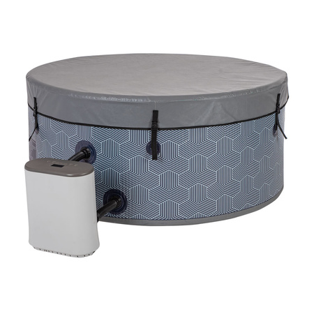 Zestaw premium basen z hydromasażem dmuchany ogrodowe spa Warmtec Sycylia 150 cm 1540 W