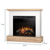 Warmtec Jukon wkład Dimplex 28" XHD Optiflame - biały mat, jasny dąb