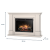 Warmtec Luena wkład Dimplex 26" XHD Optiflame - kaszmirowy