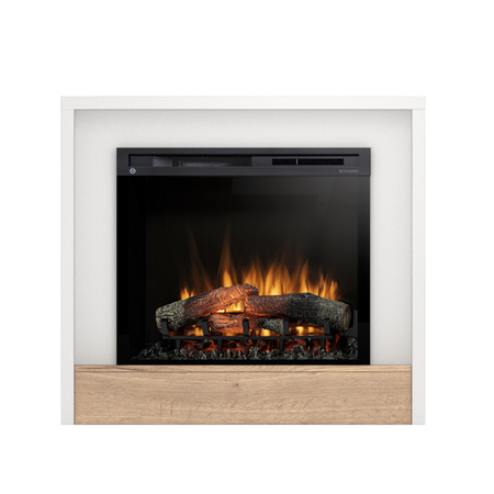 Warmtec Klar wkład Dimplex 28" XHD Optiflame - biały mat, jasny dąb