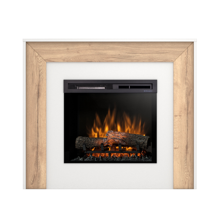 Warmtec Zuni wkład Dimplex 23" XHD Optiflame - biały mat, jasny dąb