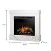Warmtec Diro wkład Dimplex 28" XHD Optiflame - biały, marmur crystal