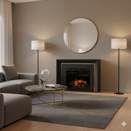 Warmtec Lanini wkład Dimplex 23" XHD Optiflame - czarny mat