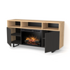 Warmtec Trivel wkład Dimplex 26" XHD Optiflame - jasny dąb, czarny lakier