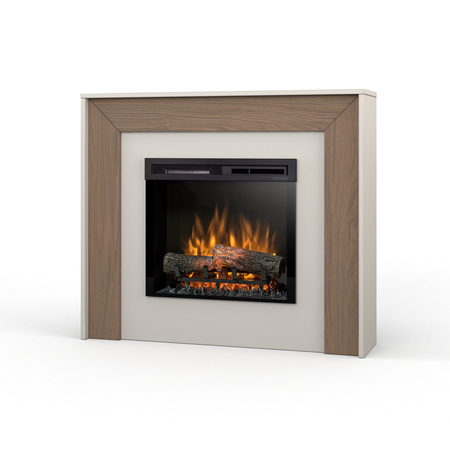 Warmtec Zuni wkład Dimplex 23" XHD Optiflame - kaszmirowy, dąb Casella brązowy