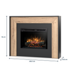 Warmtec Zuni wkład Dimplex 26" XHD Optiflame - czarny, jasny dąb