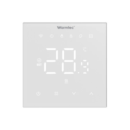 Warmtec XRT01 Wi-Fi  biały, podtynkowy programowalny czujnik powietrzny i podłogowy
