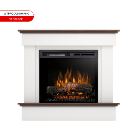 Warmtec Tormes wkład Dimplex 23" XHD Optiflame - biały mat, ciemny dąb