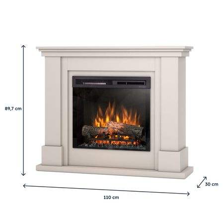Warmtec Luena wkład Dimplex 23" XHD Optiflame - kaszmirowy