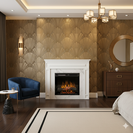 Warmtec Lorin wkład Dimplex 23" XHD Optiflame - lakier biały mat