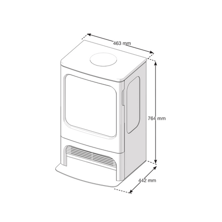 Dimplex Mapleton 80 wkład Dimplex z efektem Optimyst
