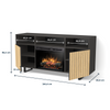 Warmtec Trivel wkład Dimplex 26" XHD Optiflame - czarny, fornir dąb europejski