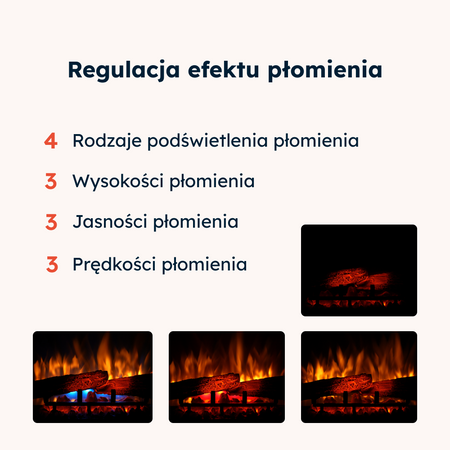 Warmtec Lorin wkład Dimplex 23" XHD Optiflame - lakier biały mat