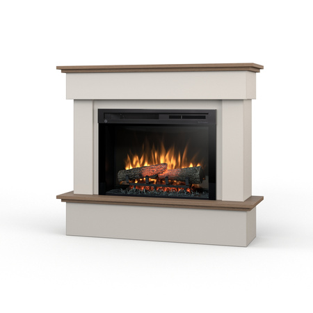 Warmtec Tormes wkład Dimplex 26" XHD Optiflame - kaszmirowy, dąb Casella brązowy