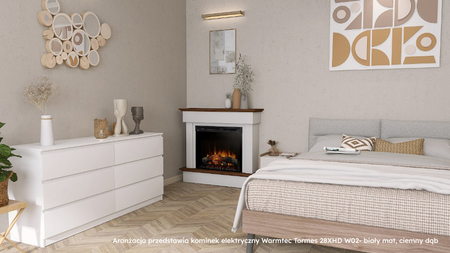 Warmtec Tormes wkład Dimplex 26" XHD Optiflame - beton