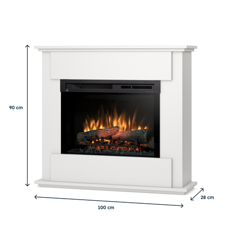 Warmtec Fonte wkład Dimplex 26" XHD Optiflame - biały