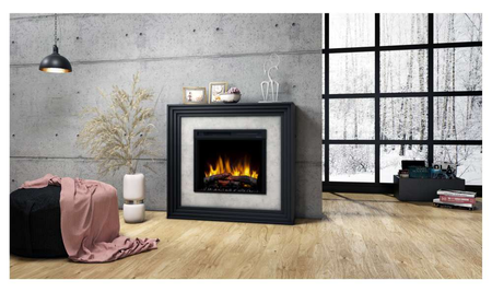 OUTLET: Warmtec Katra wkład Dimplex 28" XHD OptiFlame LED - czarny, beton